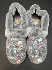 Skechers Bobs Faux Fur Lined Slip On Slippers Too Cozy Pooch Parade Size 7