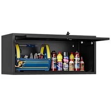 Small Wall-Mounted Locking Cabinet Metal Garage Storage Cabinet Hanging Medic...
