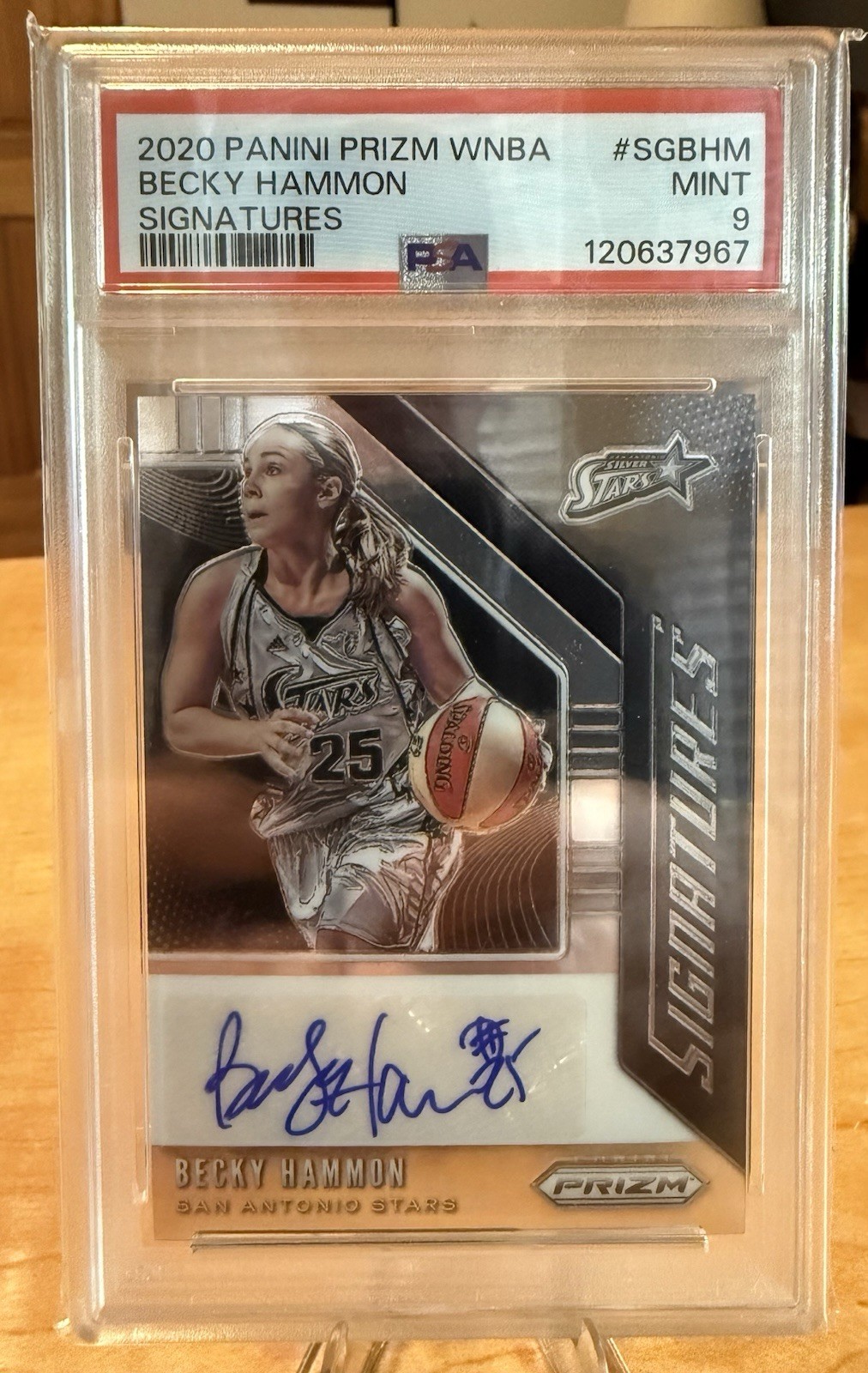 2020 Panini Prizm WNBA - Signatures Becky Hammon #SG-BHM (AU)