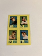 2014 Golden Age Star Stamps #24 Bobby Jones Gene Tunney Jim Thorpe Walter Hagen