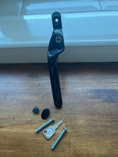 Espag UPVC ERA Fab & Fix Window Handle Black Left Handed Cranked New