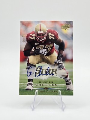 Gosder Cherilus 2008 Upper Deck Star Rookie Autographs Gold SP #/35 #240