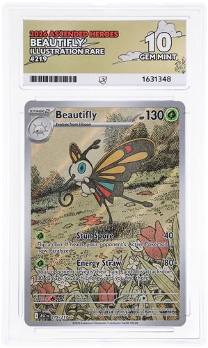 ACE 10 Beautifly 219/217 Ascended Heroes Pokemon Gem Mint