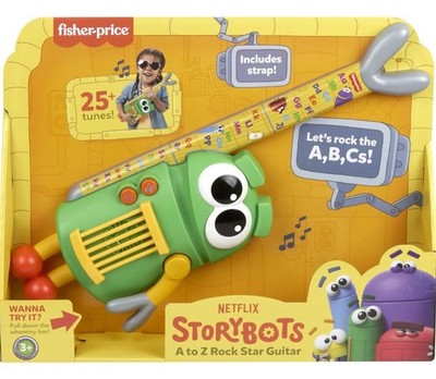 Fisher-Price Storybots A to Z Rock Star Guitar Musical Learning Toy Netflix Work