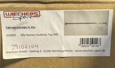 Wiechers Fahrwerksstrebe Alu hinten für Alfa Romea Giulietta Typ 940 - 016005