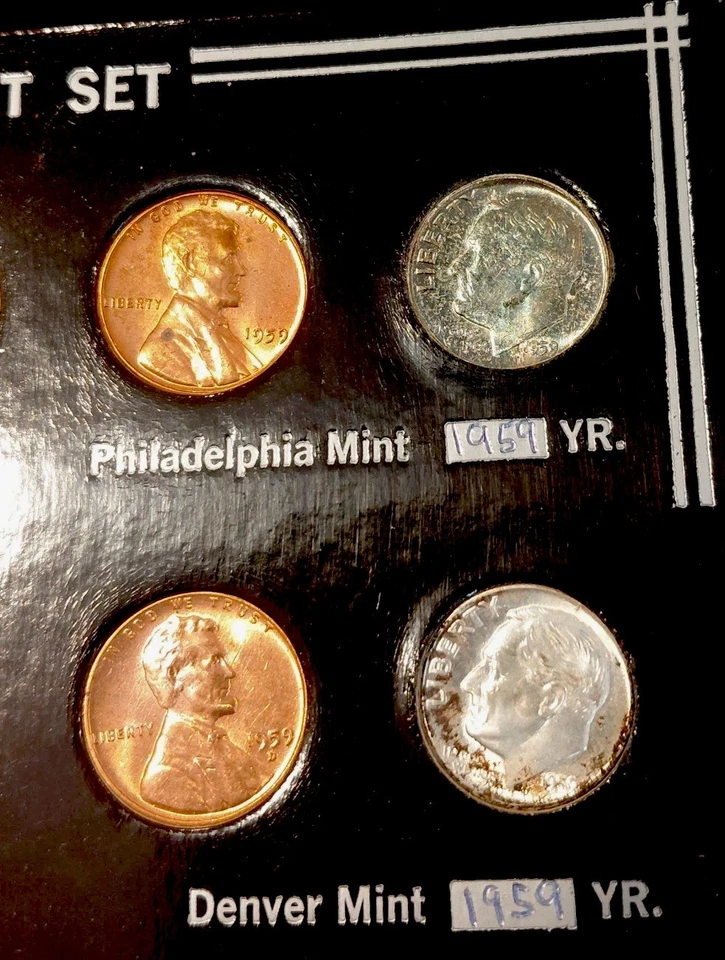 1959 P & D United States Silver Mint Set Uncirculated Set of10 Coins - Image 4 of 4