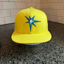 Mariners Hat New Era 59FIFTY Men's 7 3/8 Yellow MLB Made in USA