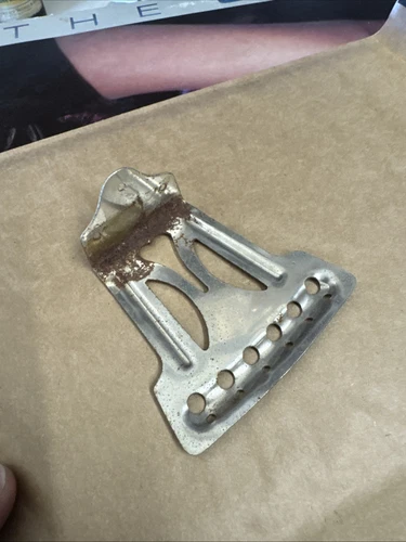 50s-60's Pressed Steel Trapeze archtop flat Top Parlor Guitar Tailpiece Kay - Picture 3 of 3
