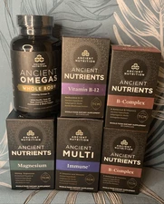 NEW SEALED 6 Ancient Nutrition Vitamin Supplement MIXED LOT EXPIRED 2023/2024