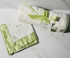 NEW SwaddleDesigns Cotton Terry Velour Hooded Towel Baby Love Security Blanket