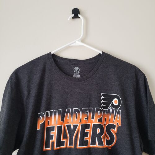 Philadelphia Flyers Short Sleeve T-Shirt Tee Mens Medium Dark Gray NHL NWT - Picture 3 of 11