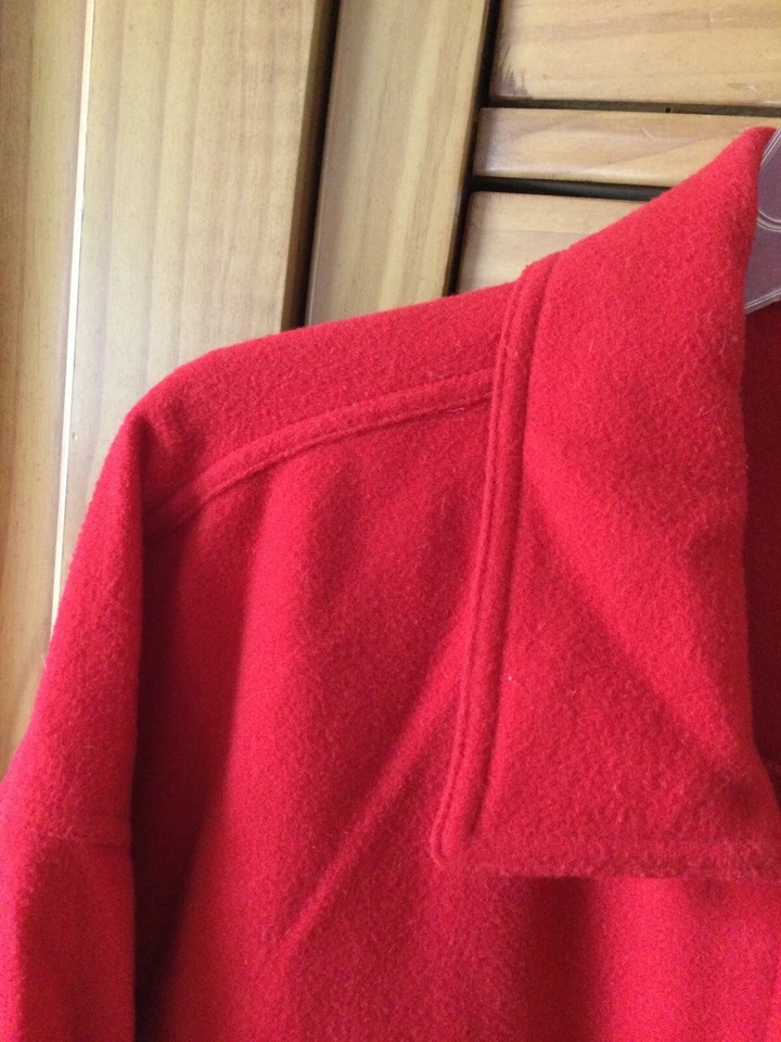 Vintage DKNY JEANS 90s Jacket red size medium wool cashmere blend - Image 3 of 4