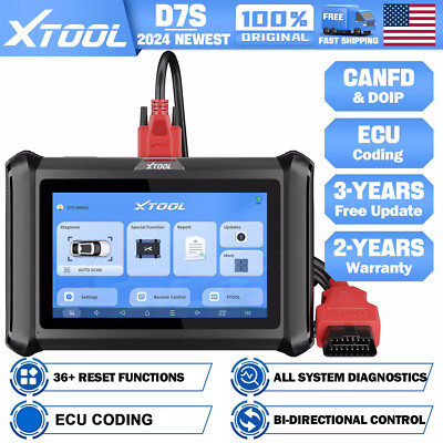 XTOOL D7S Auto OBD2 Bidirectional All System Car Diagnostic Scanner CANFD/DOIP