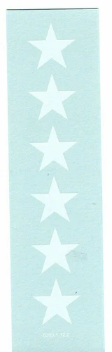 LOT N°1C 1 DECAL OF 6 STAR ORIGINAL SOLIDO VEREM MILITARY ∅ 17