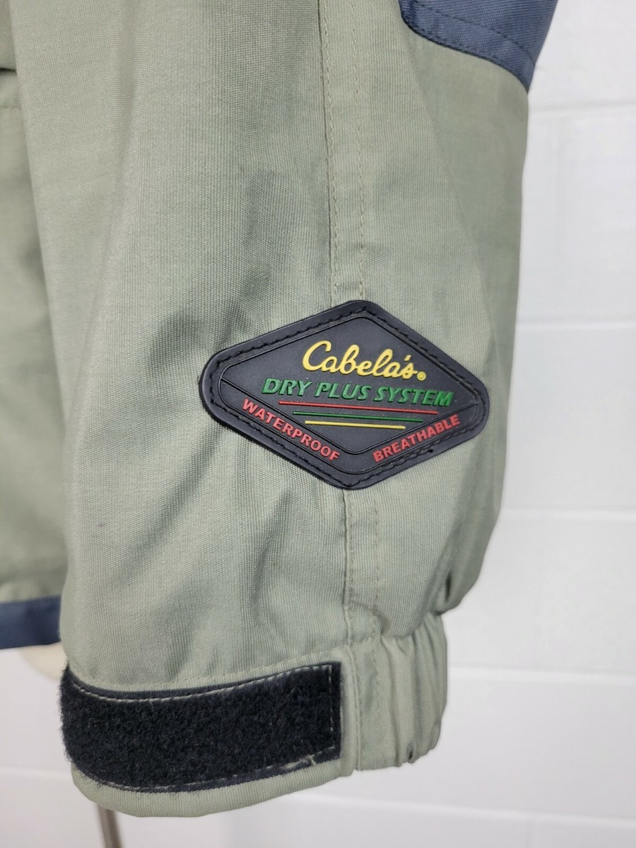 Cabela's Dry-Plus XL 青/グレー Cabela's Dry Plus Mens XLT Jacket Blue Gray Hooded Fishing