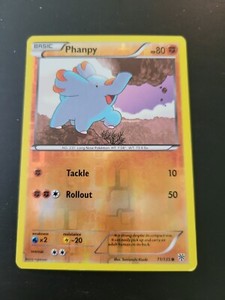 Pokemon TCG Card 2012 Plasma Storm - Phanpy 71/135 Reverse Holo