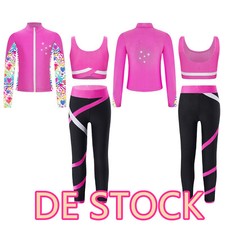DE~Mädchen Sport Set Trainingsanzug 3tlg. Sw...