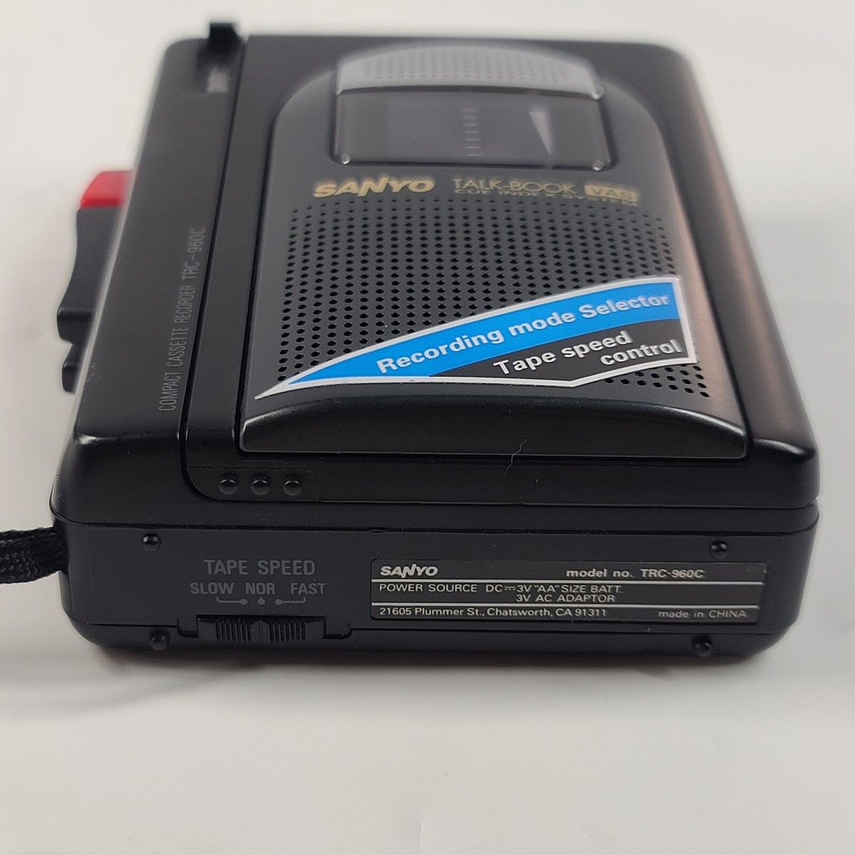 Sanyo TRC-960C Talk-Book Cassette Recorder Player Walkman | eBay