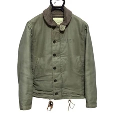 BUZZ RICKSON'S  N-1 Deck Jacket olive green Size S