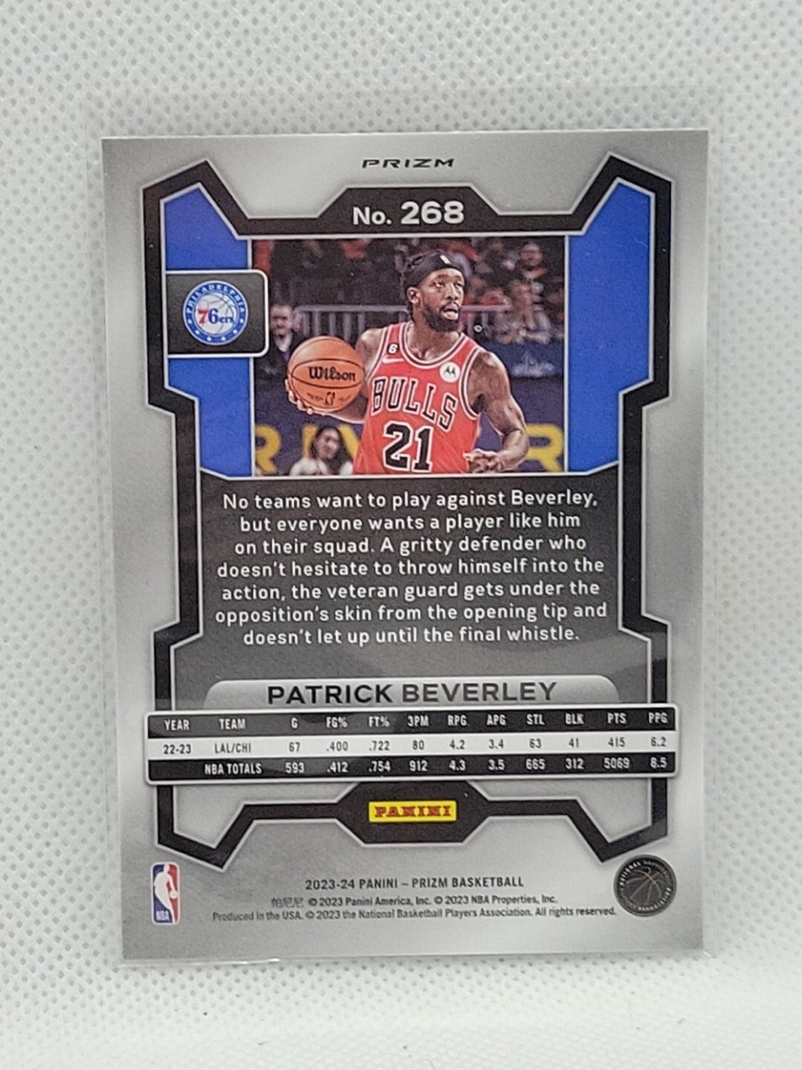 Patrick Beverley 2023/24 Prizm Basketball Silver Prizm #268