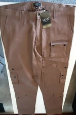 Boohoo MAN Cargo Pants Mens XXL Tall Relaxed Fit Twill Cargo Trousers