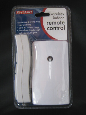 NEW Wireless Indoor Remote Control Wall Outlet for Lamps Fans Decor First Alert