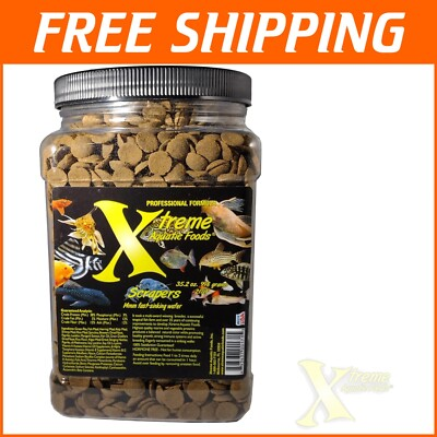 #ad Xtreme Scrapers Wafers Nutrient Dense Bottom Feeder Food for Tropical Fish $89.88