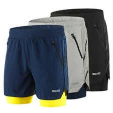 Quick Drying Breathable Shorts Active Training Running Shorts Men 2 in 1 Short
