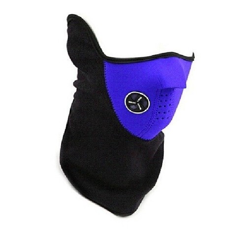 Fahrrad Maske Motorrad BLAU Wind Gesicht Schutz Ski Snowboard Winter Sport Blue - Bild 2 von 11