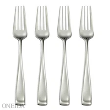 Oneida Stainless Flatware - MODA (Glossy)  Salad Forks  Set of FOUR - NO (VIET)