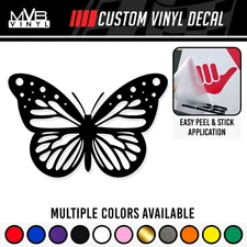 Butterfly Vinyl Decal Sticker | Wings Cute Summer Spring Monarch 501