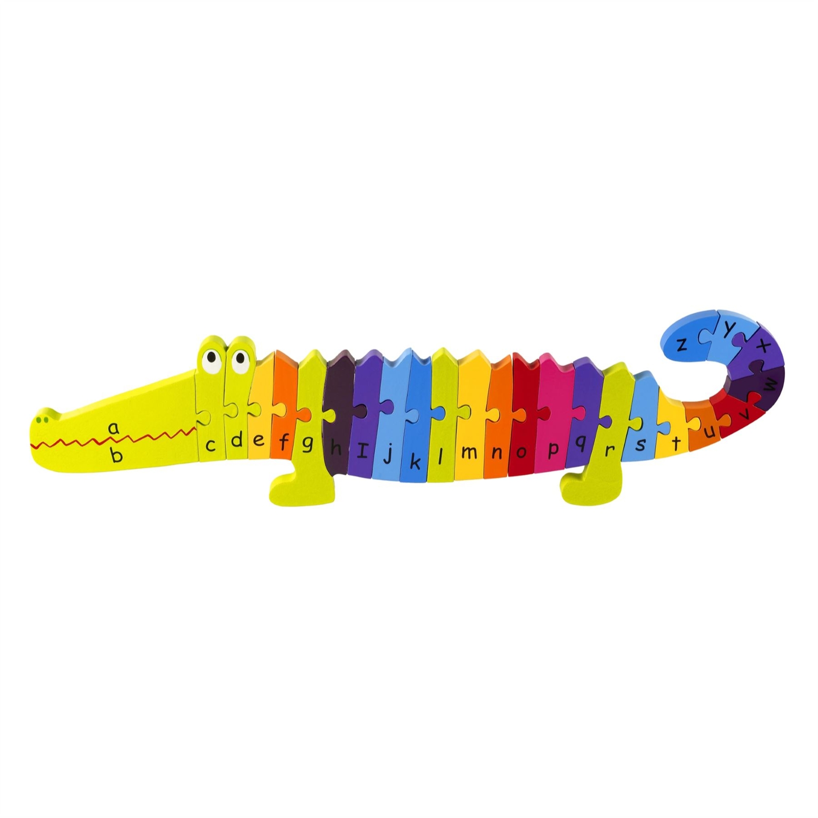 Wooden ABC Orange Tree Toys Crocodile Alphabet Puzzle For Toddlers
