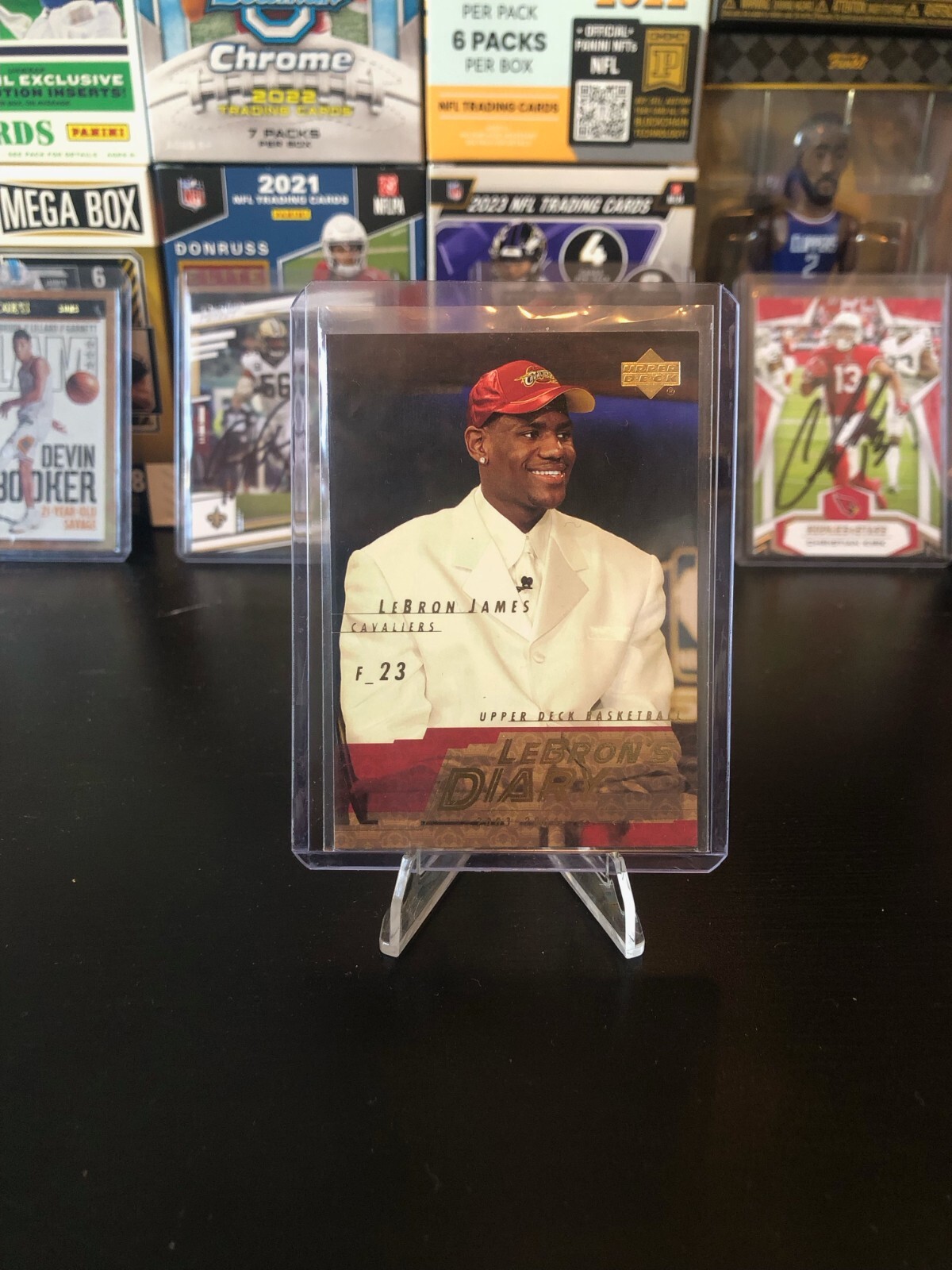 2003-04 Upper Deck Lebron's Diary Lebron James Rookie Card #LJ5