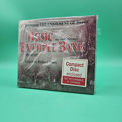 Music Example Bank First Edition Richard Viano CD 4 Disc Set 1995 With Book NEW