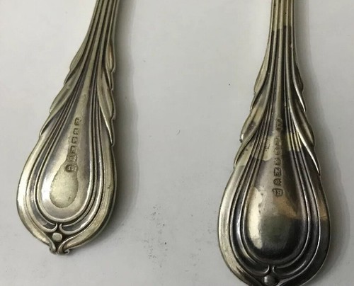 5 Harrison Brothers Howson 18.5cm Silver Plate Lily Dessert Spoons HB&H Cutlery - Picture 8 of 8