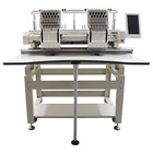 Commercial Double-station Automatic Embroidery Machine Flat & Hat Embroidery