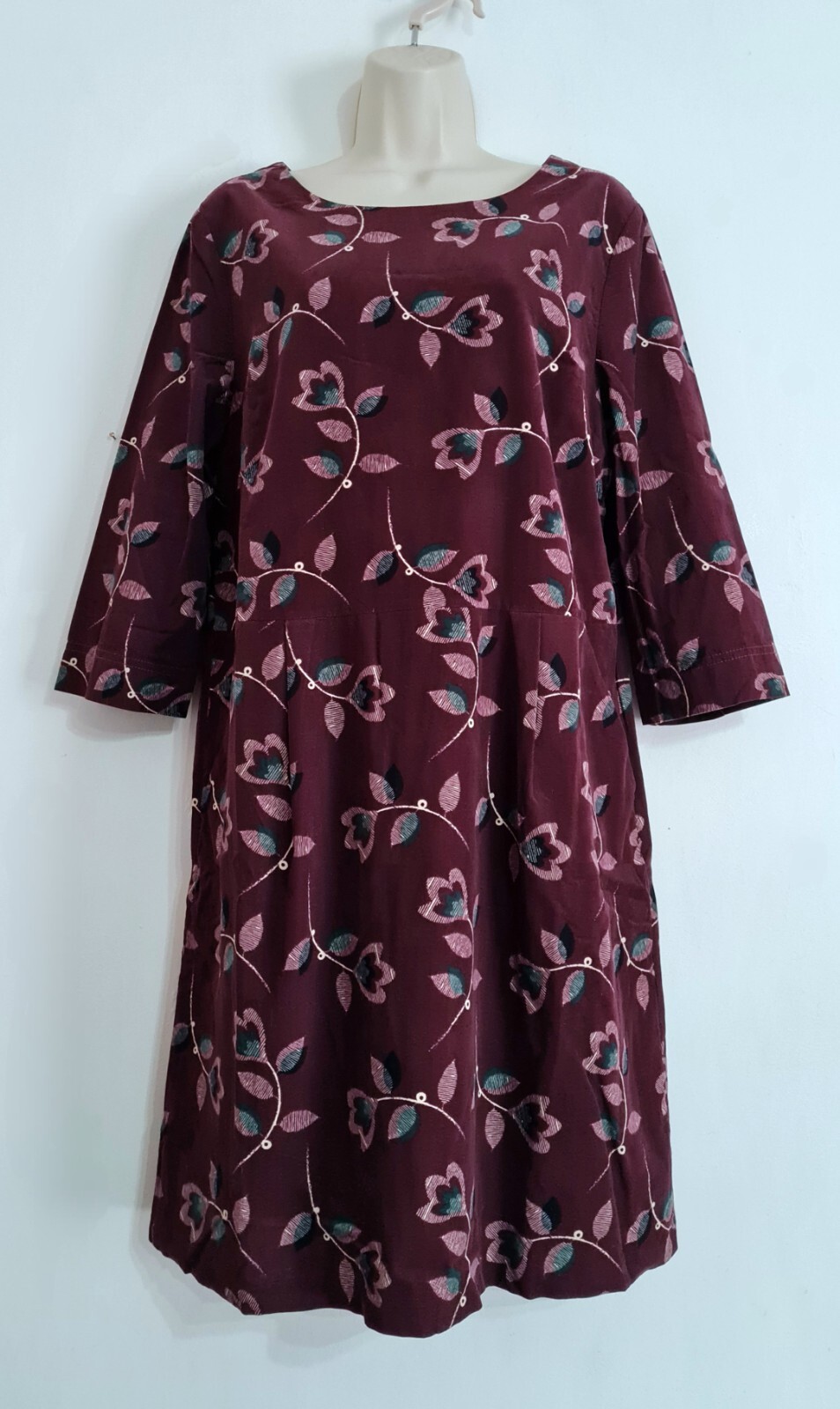 Seasalt Size 14 BNWT RRP £80 Purple Needlecord Dress Floral Tulip Pattern Pocket eBay