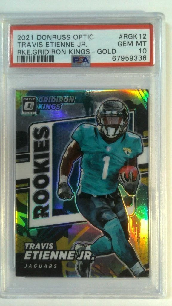Travis Etienne Panini Donruss Optic Rookie Gridiron Kings #RGK12 Gold