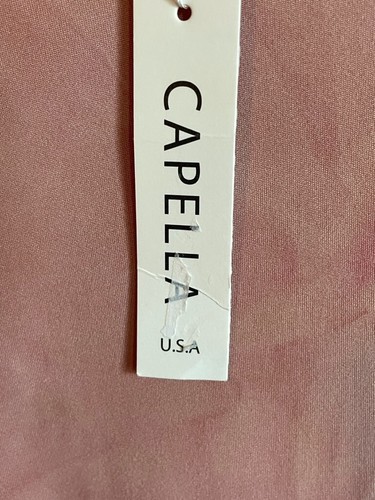 NWT Capella Women s Short Sleeve TShirt Ombre Tie-Dye Peach SZ M - Picture 7 of 8