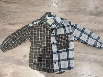 Bershka oversized shirt jacket women's unisex size small UK