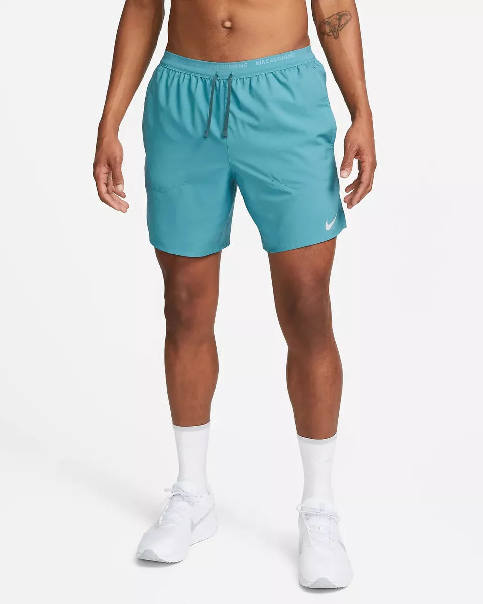 Nike Stride Men's Dri-FIT 7 2-in-1 Running Shorts Mineral Teal Size XL  DM4759