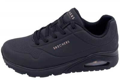 Skechers Damen Sneaker UNO - Stand on Air Schwarz Schuhe 73690 BBK