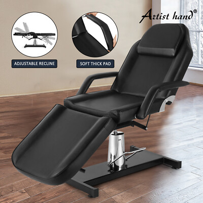 Black Hydraulic Facial Table Tattoo Chair Adjust Salon 360