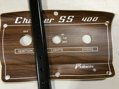 Decalcomania Cruscotto Polaris 72 Charger 530 SS Per Motoslitta Vintage - Finto Legno 7071238