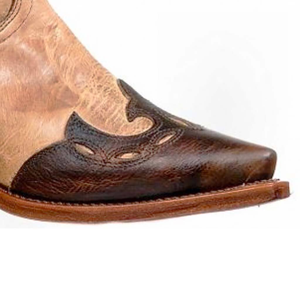 Bottes Western Boulet Bout Pointu Marron Femme - Fabriqué Au Canada - Neuf Avec Emballage