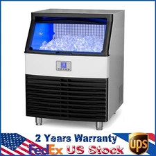 450lbs/24h Commercial Ice Machine, Industrial Ice Maker Machine, Freestanding