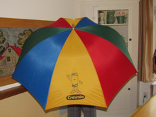 Vintage Crayola Umbrella Adult Size