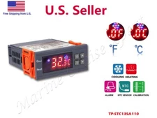 10A 110V Digital Temperature Controller Temp Sensor Thermostat Control Relay US