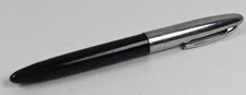 Vintage Black Sheaffer Black Vacuum Vac Fill Fountain Pen with Chrome Lid