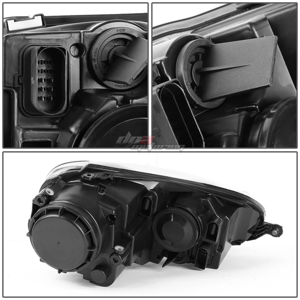 PARA VW JETTA MK5 2005-2010 CARCASA CROMADA ESQUINA TRANSPARENTE FARO DE CONDUCCIÓN LÁMPARA Foto 4 de 4